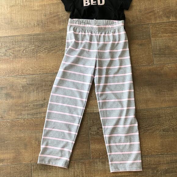 Crazy 8 Girls' Short Sleeve Curve Hem Pajama Set Small 5-6 - Picture 6 of 10